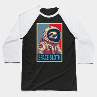 Space Sloth Astronaut Funny HOPE Baseball T-Shirt